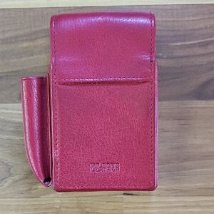 Wilsons Leather | Accessories | Wilsons Leather Red Cigarette And Lighter Case  Holder
